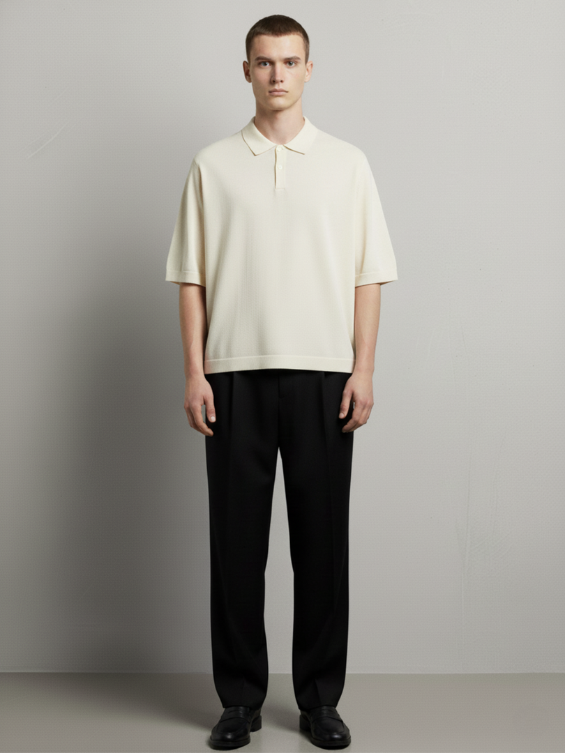 THE NEW SCHOOL POLO LOOSE