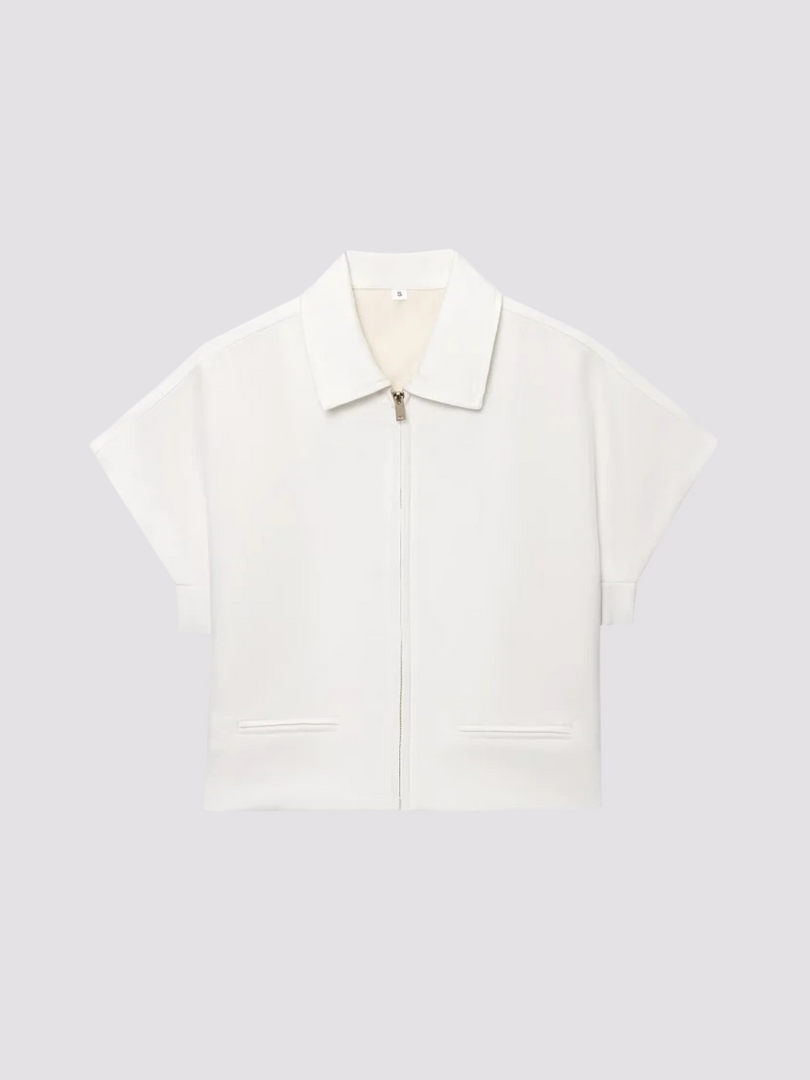 RETILIER CROPPED VARSITY JACKET