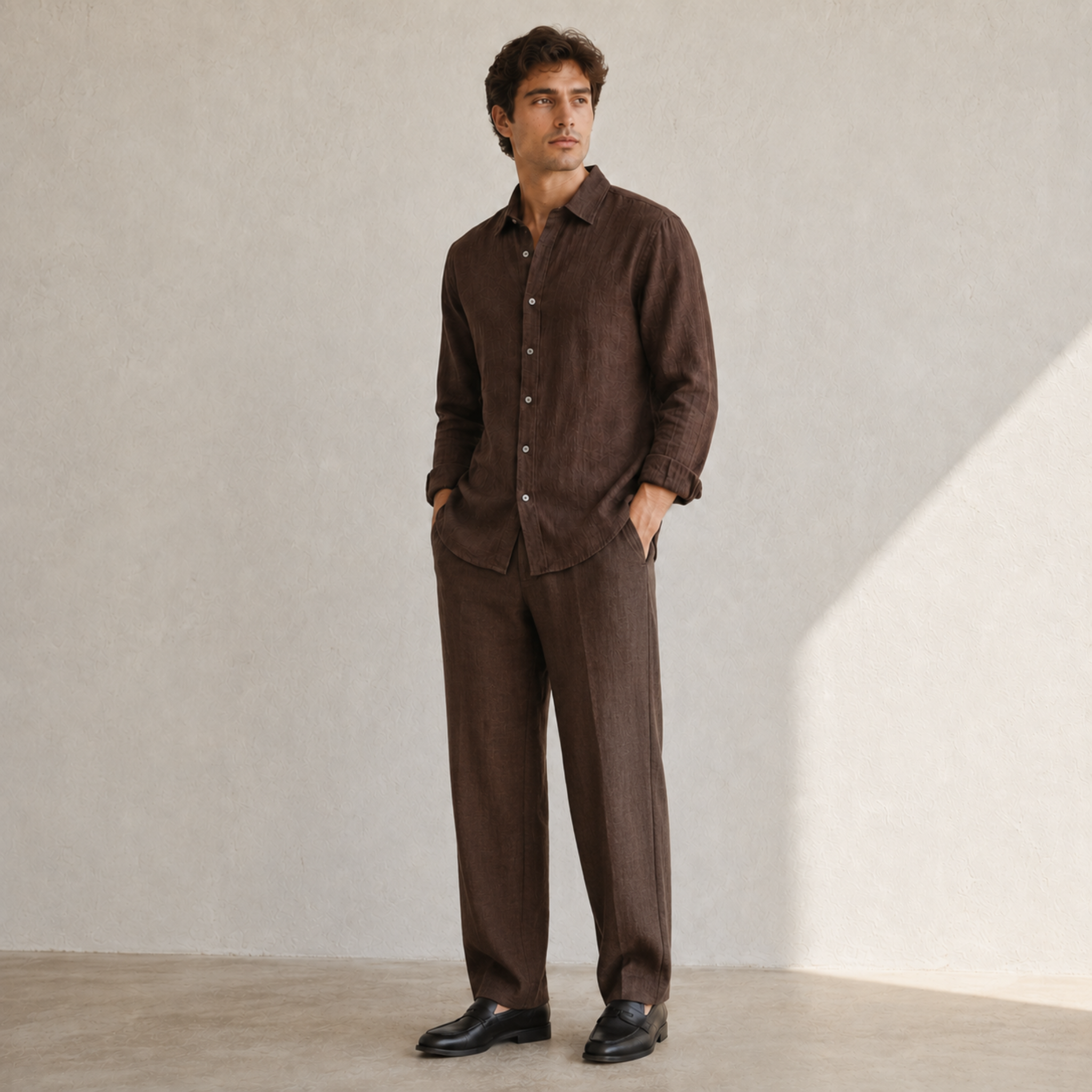 BROWN AURA SHIRT