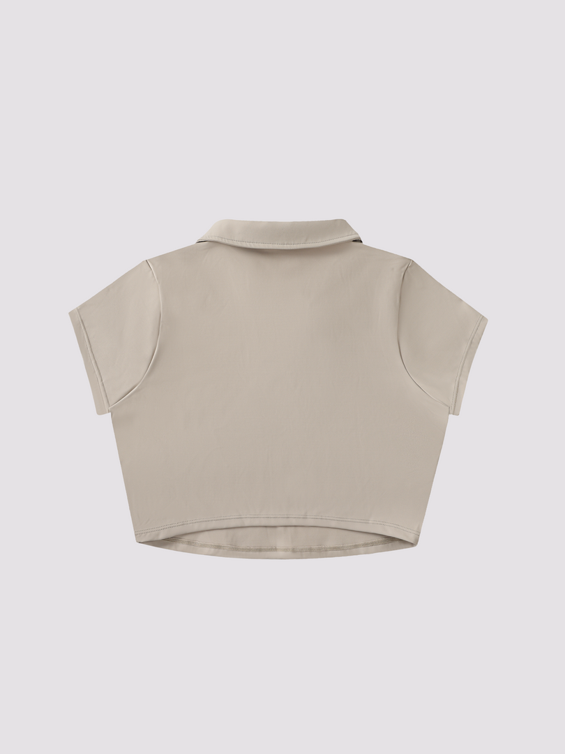 RETILIER V NECK CROP TOP