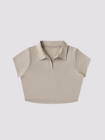 Load image into Gallery viewer, RETILIER V NECK CROP TOP
