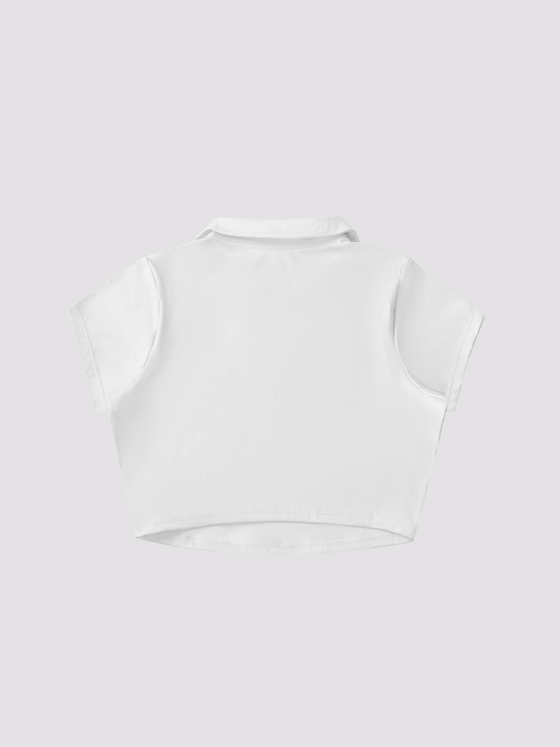 RETILIER V NECK CROP TOP