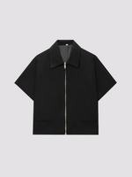 Load image into Gallery viewer, RETILIER CROPPED VARSITY JACKET
