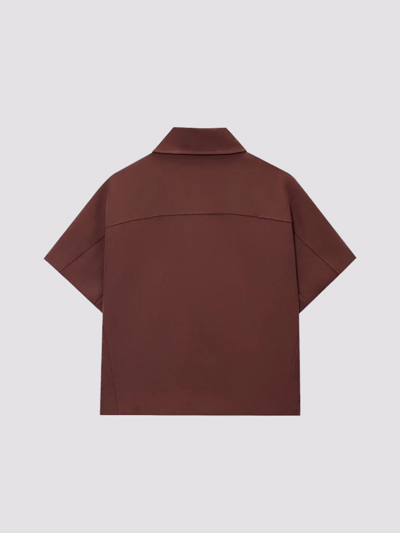 RETILIER CROPPED VARSITY JACKET