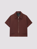 Load image into Gallery viewer, RETILIER CROPPED VARSITY JACKET
