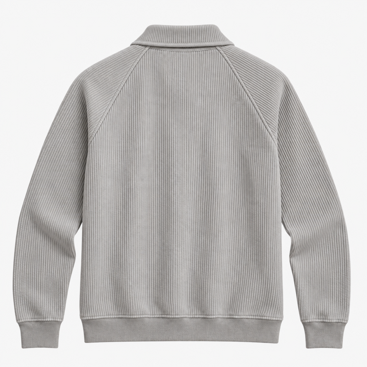 FLAT WHITE QUARTER ZIP