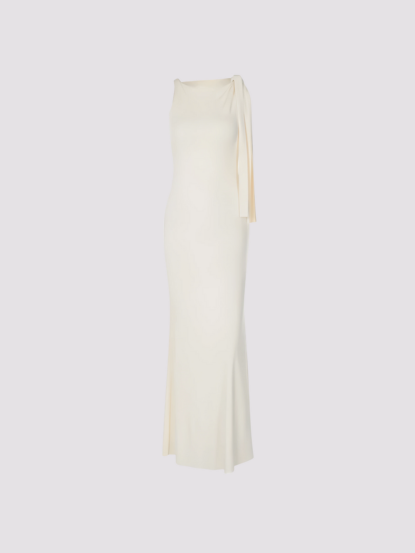 ONE SHOULDER DRAPED DRESS