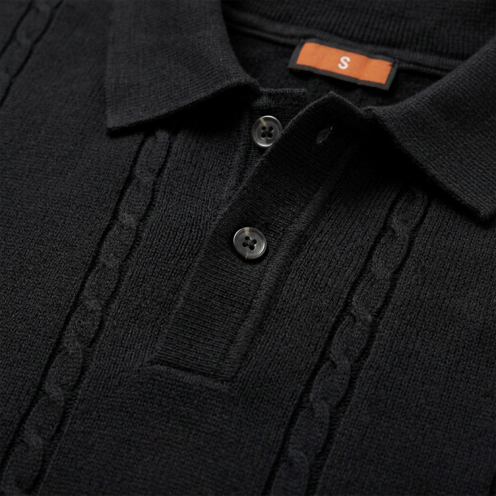 ESSENTIAL BLACK POLO