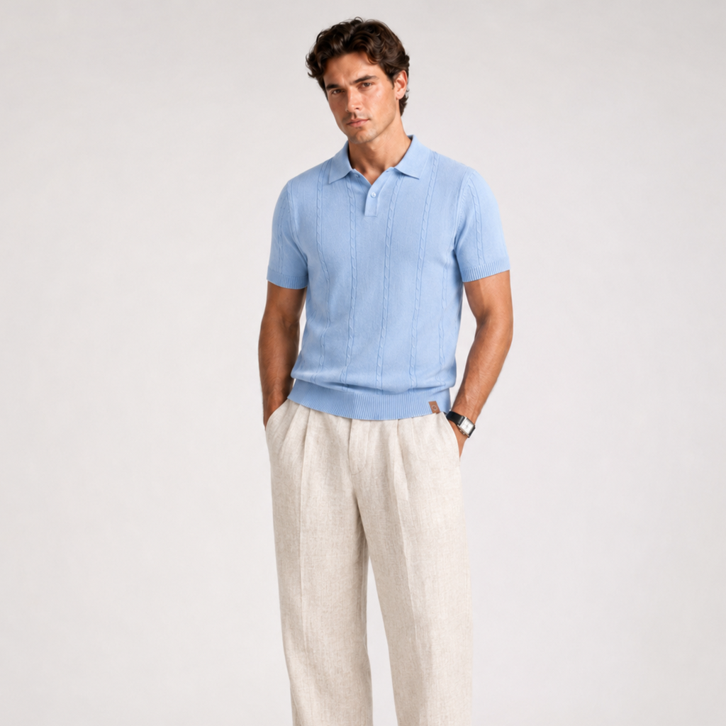 ESSENTIAL SEA BLUE POLO