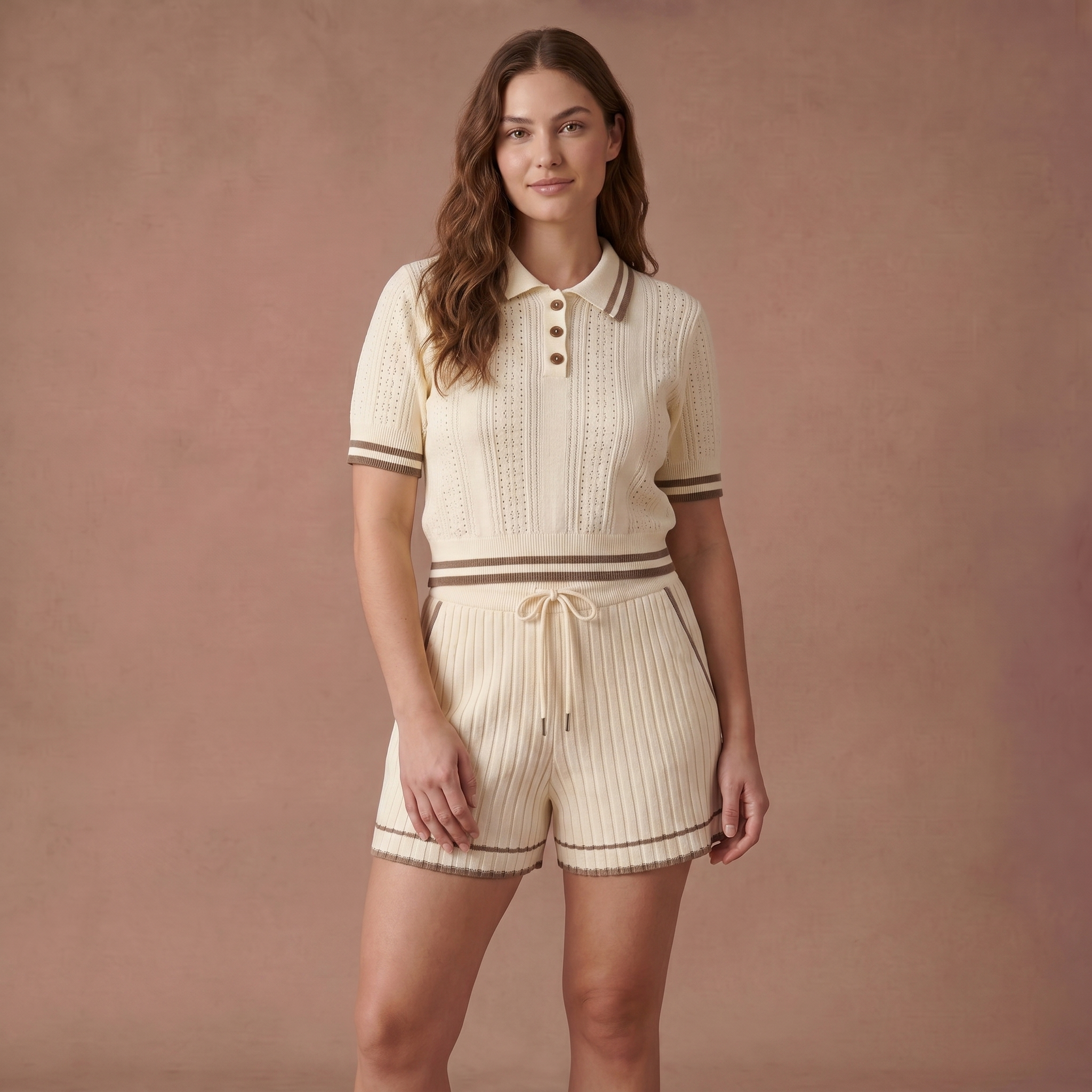 WHITE MOCHA SHORTS