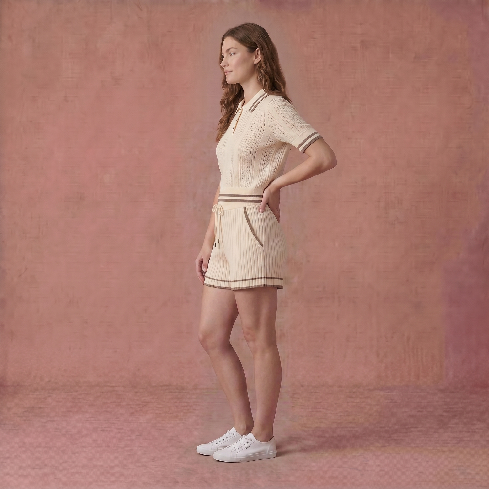 WHITE MOCHA SHORTS